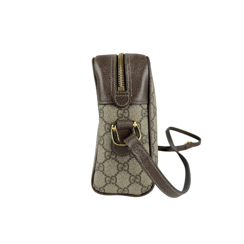 Gucci Ophidia Supreme Shoulder Canvas GG Brown Bag Brown